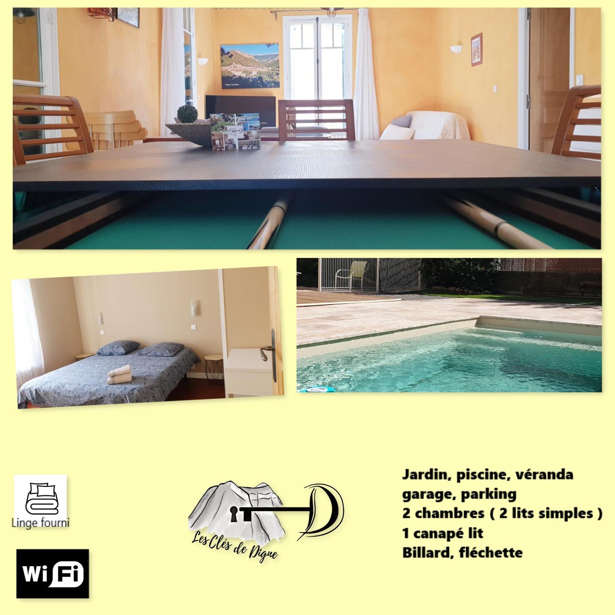 Spacieux T3 Avec Piscine Digne-les-Bains Exterior foto
